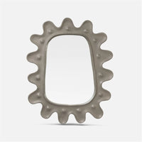 Made Goods Lukas Wavy Concrete Outdoor Mirror