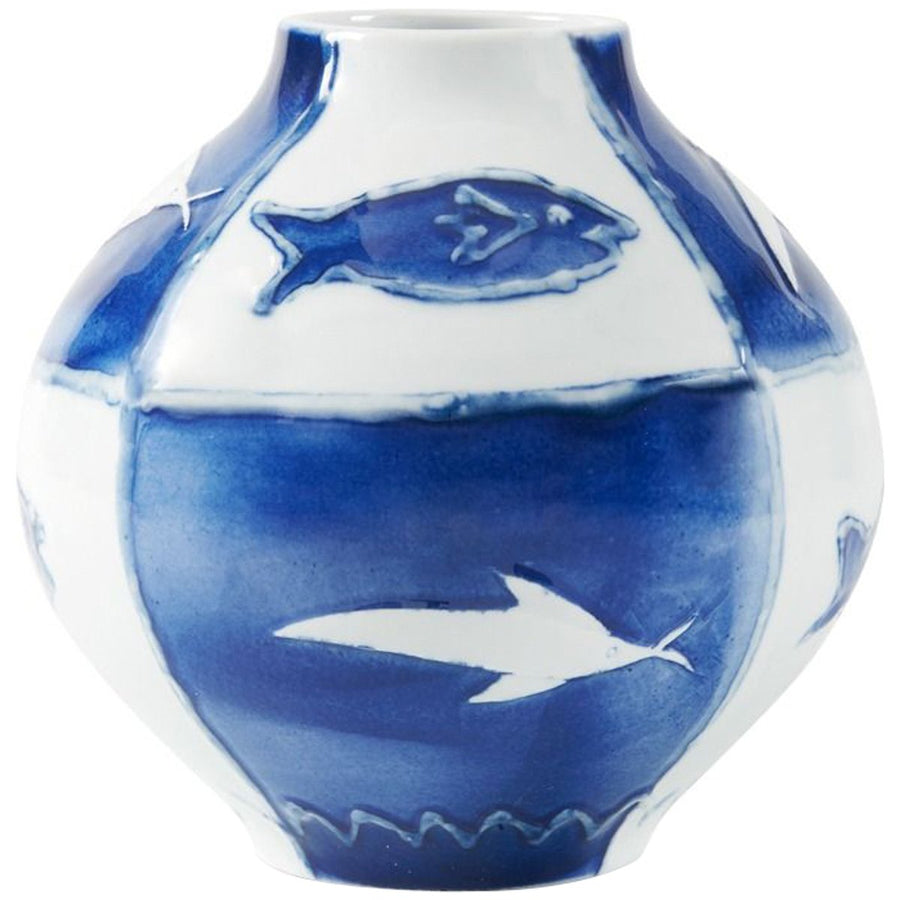 Villa & House Malaga Vase - Blue and White