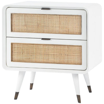 Villa & House Malmo 2-Drawer Side Table - White