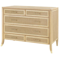 Villa & House Paulina Large 6-Drawer Chest - Natural