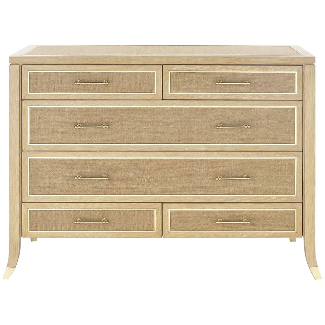 Villa & House Paulina Large 6-Drawer Chest - Natural