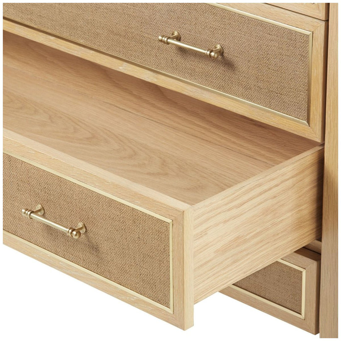 Villa & House Paulina Large 6-Drawer Chest - Natural