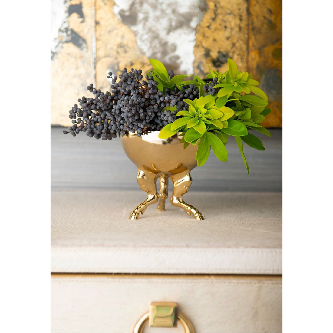 Villa & House Pegasus Bowl, Brass Finish