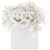 Villa & House Peony Bouquet Table Decoration - White