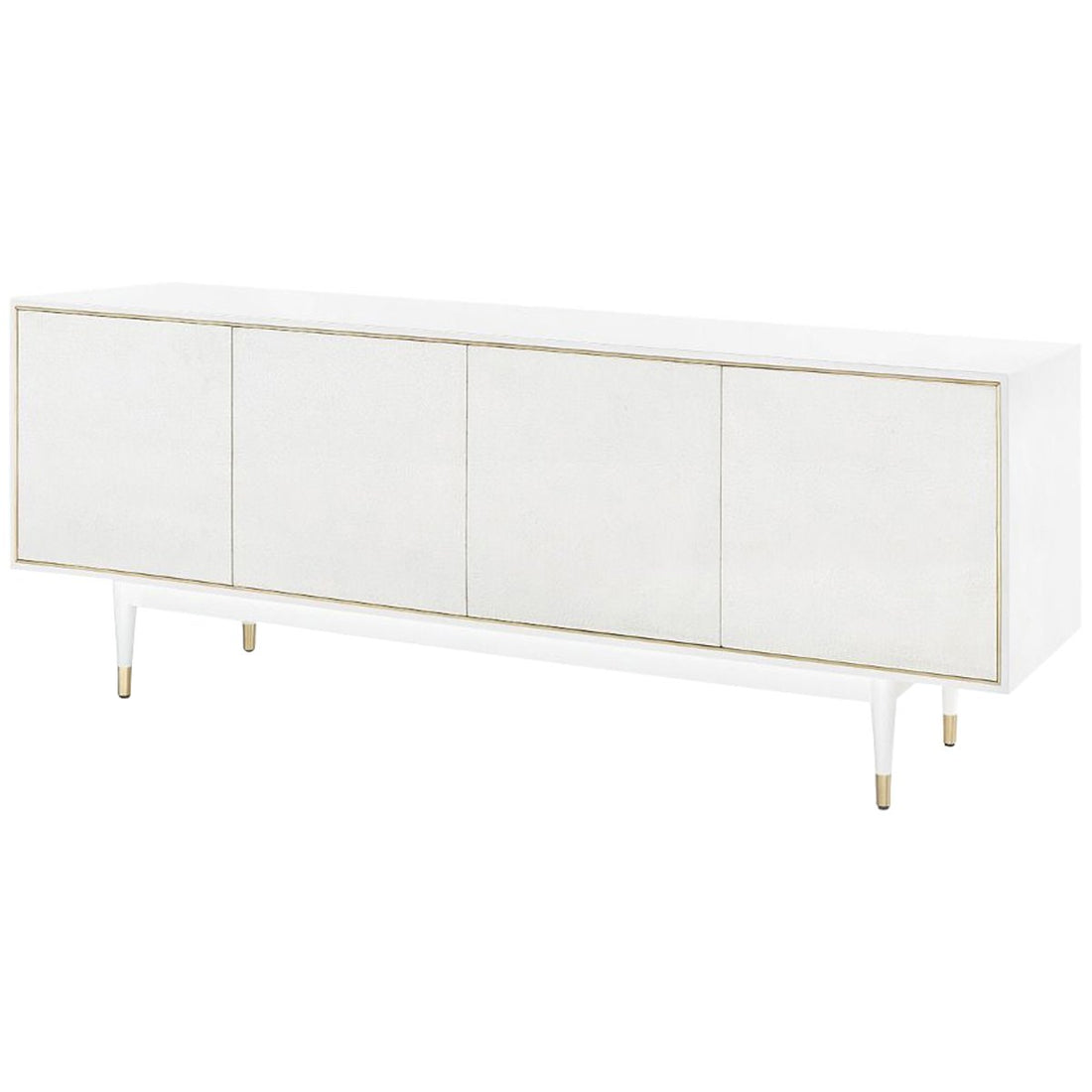 Villa & House Raymond 4-Door Cabinet - White