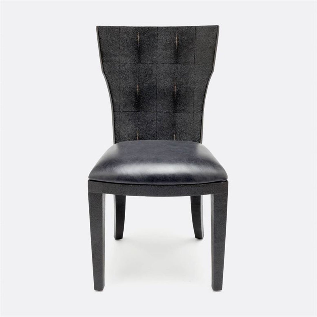 Made Goods Blair Vintage Faux Shagreen Chair, Marano Wool-on Lambskin