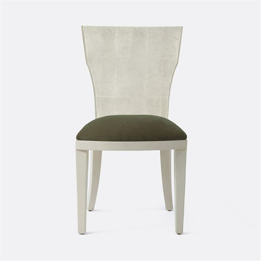 Made Goods Blair Vintage Faux Shagreen Chair in Liard Cotton Velvet