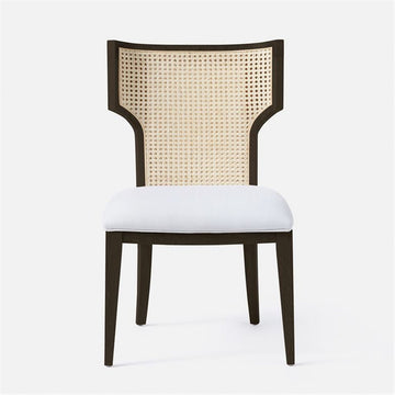 Made Goods Carleen Wingback Cane Dining Chair in Liard Cotton Velvet