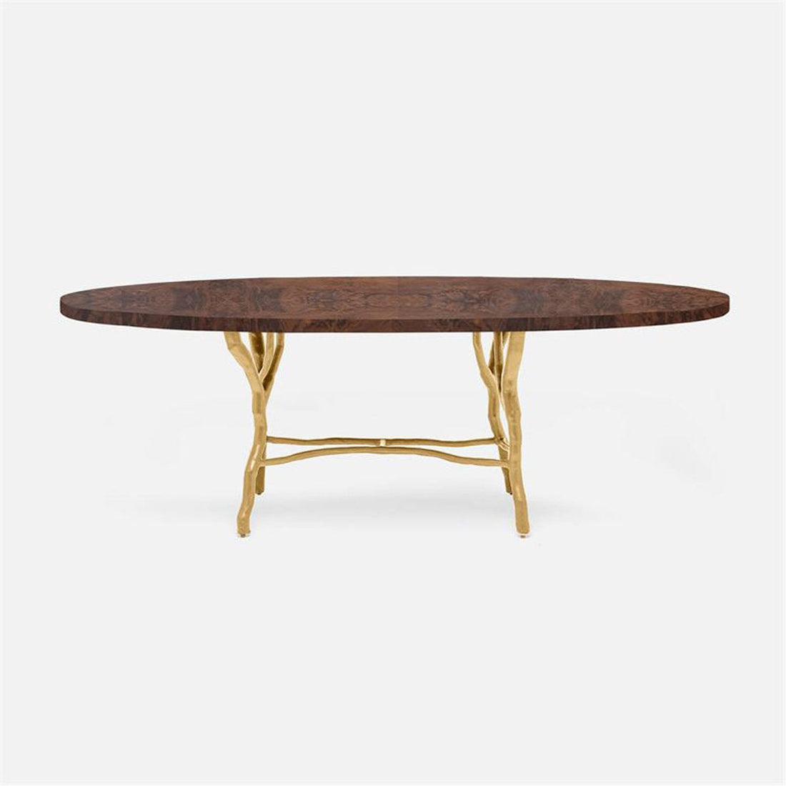 Made Goods Royce Abstract Branch Oval Dining Table in Veneer Top