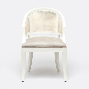 Made Goods Sylvie Curved Cane Back Dining Chair in Pagua Fabric