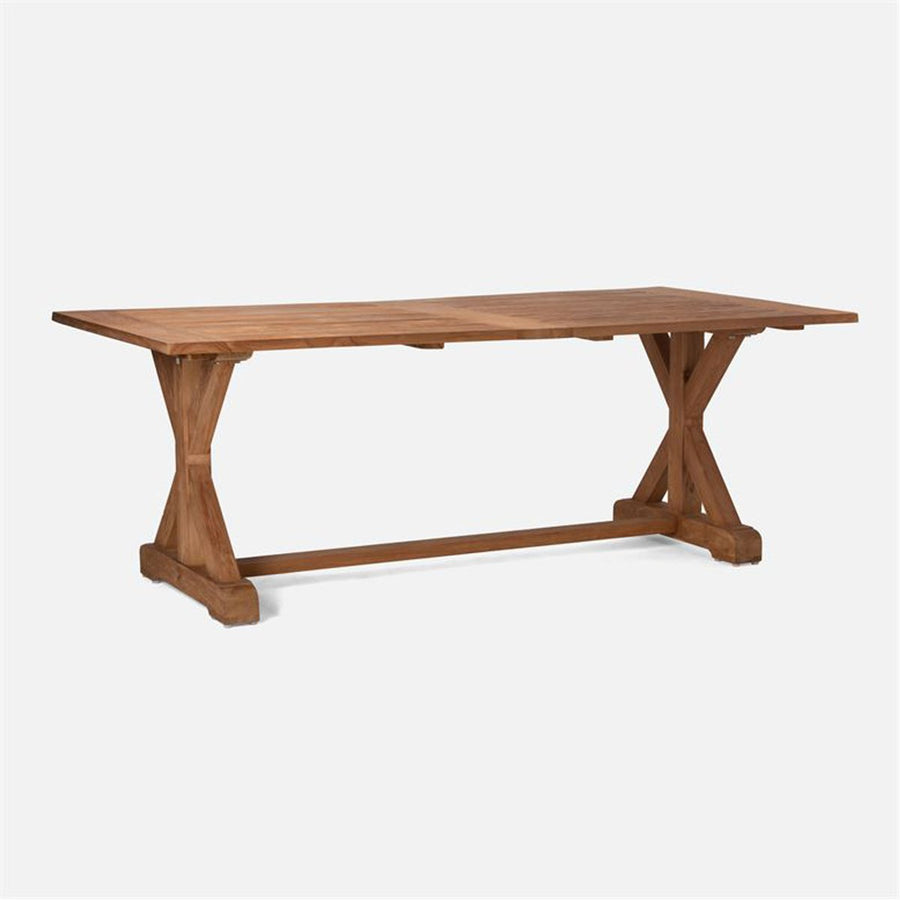 Made Goods Ulysses Rustic Natural Teak Outdoor Dining Table