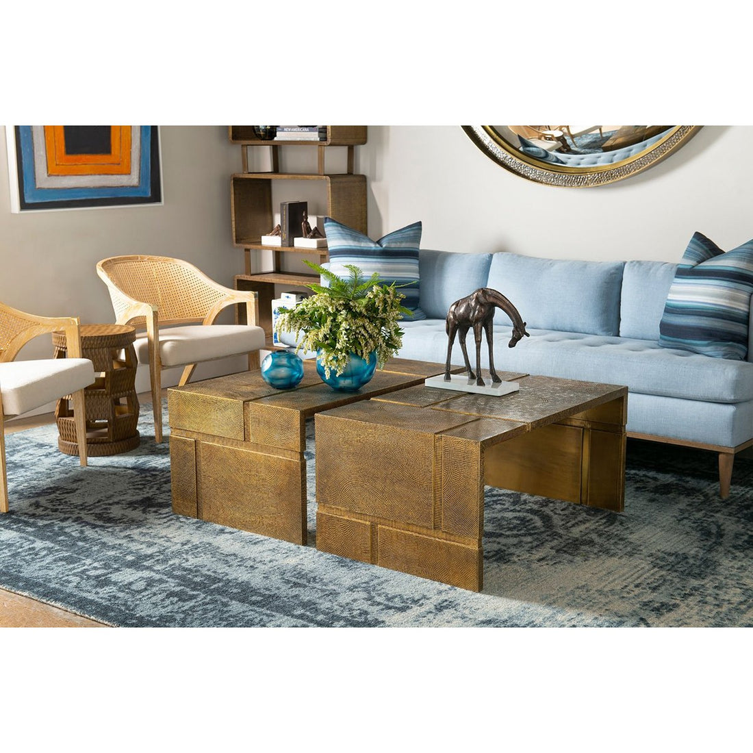 Villa & House Hollis Coffee Table - Brass