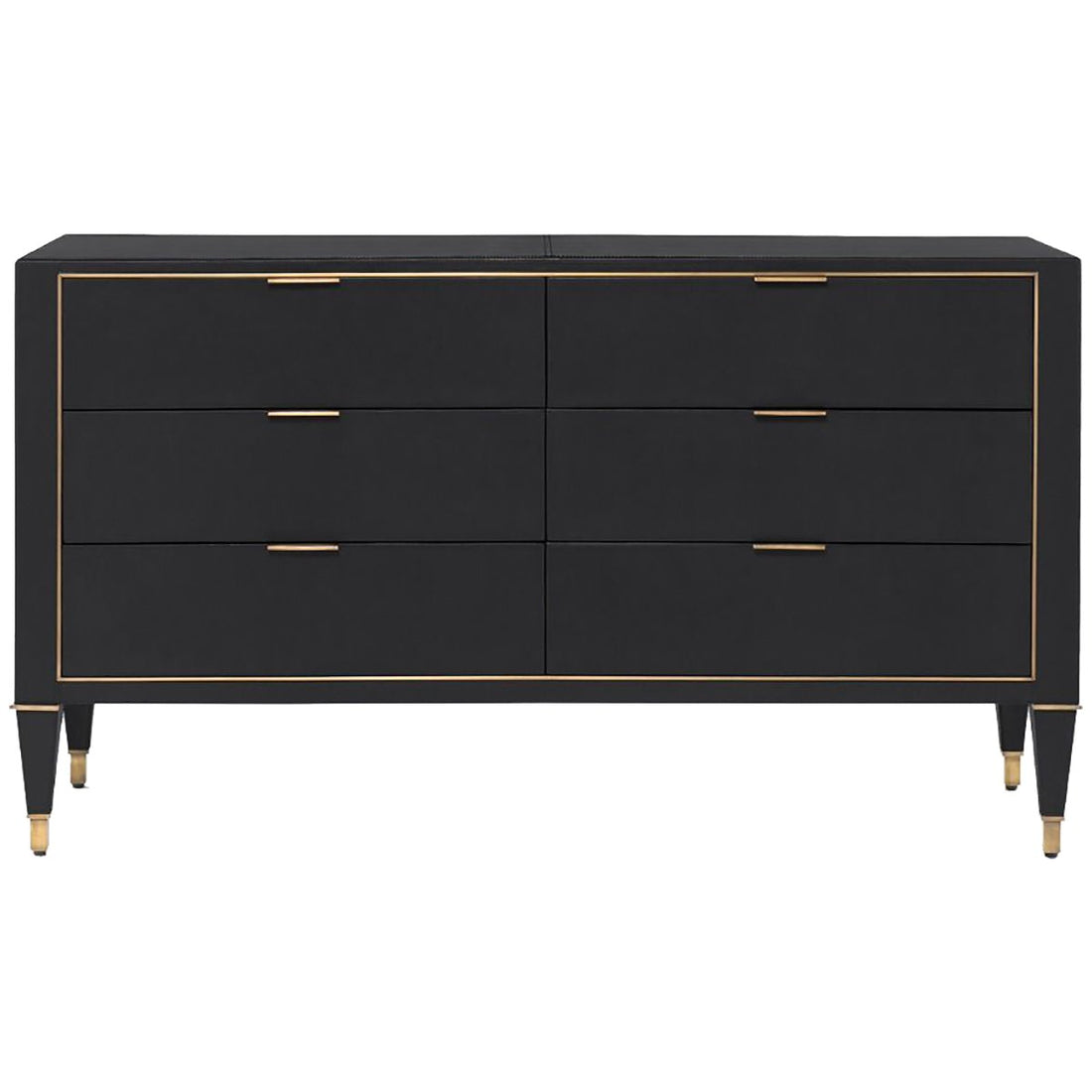 Villa & House Hunter Extra Large 6-Drawer Dresser - Black