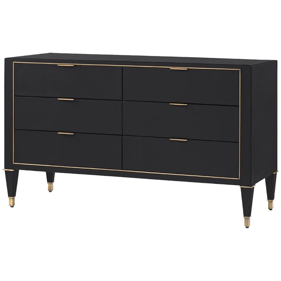 Villa & House Hunter Extra Large 6-Drawer Dresser - Black