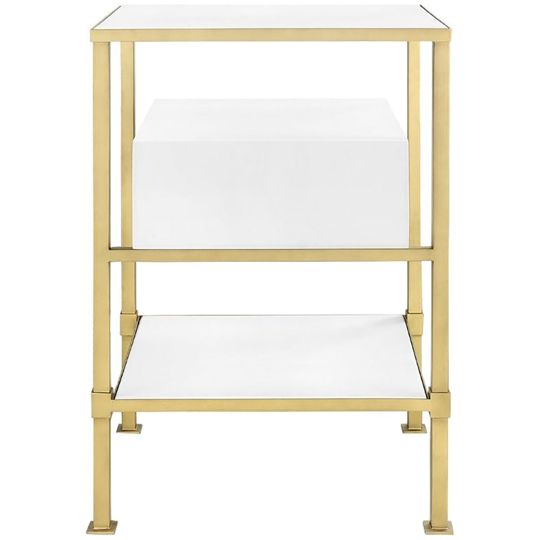 Villa & House Marcel 1-Drawer Side Table - White