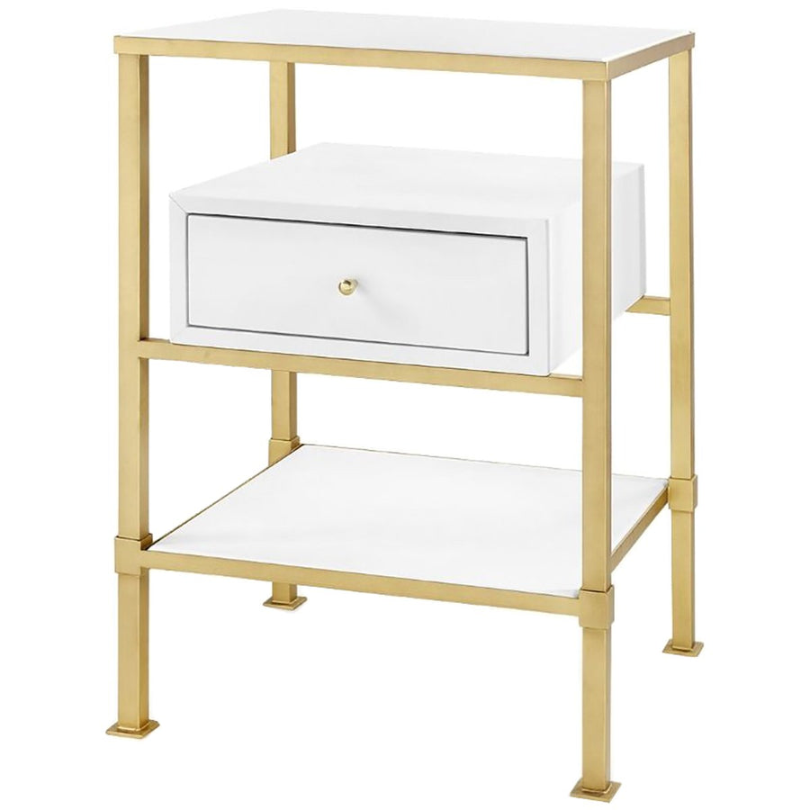 Villa & House Marcel 1-Drawer Side Table - White