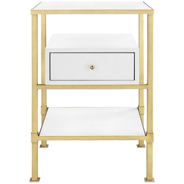 Villa & House Marcel 1-Drawer Side Table - White