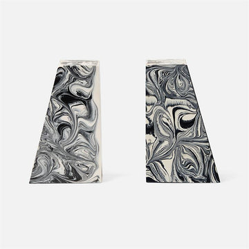 Made Goods Agnus Swirled Resin Bookends