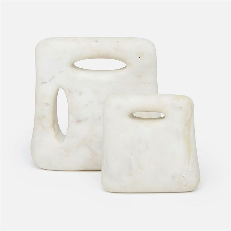 Made Goods Alvis Marble Sculpture, 2-Piece Set