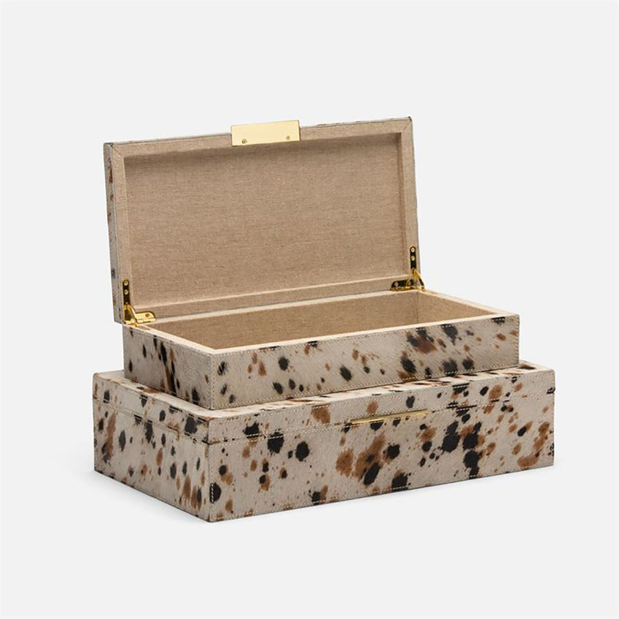 Made Goods Atticus Salt and Pepper Patterned Box, 2-Piece Set