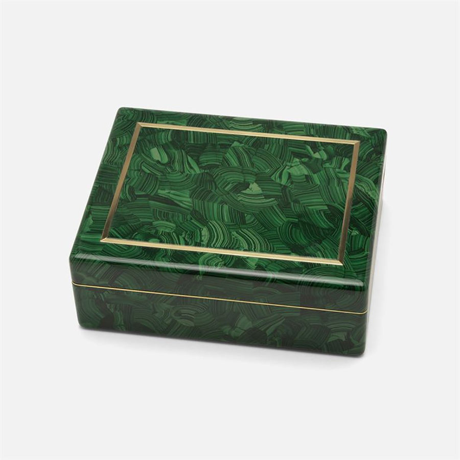 Made Goods Austen Faux Malachite Box