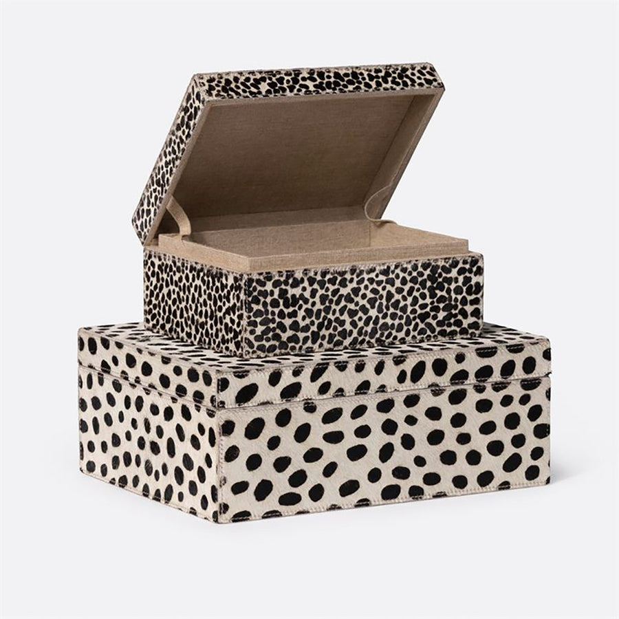 Made Goods Bryce Mixed Print Hair-On-Hide Box, 2-Piece Set