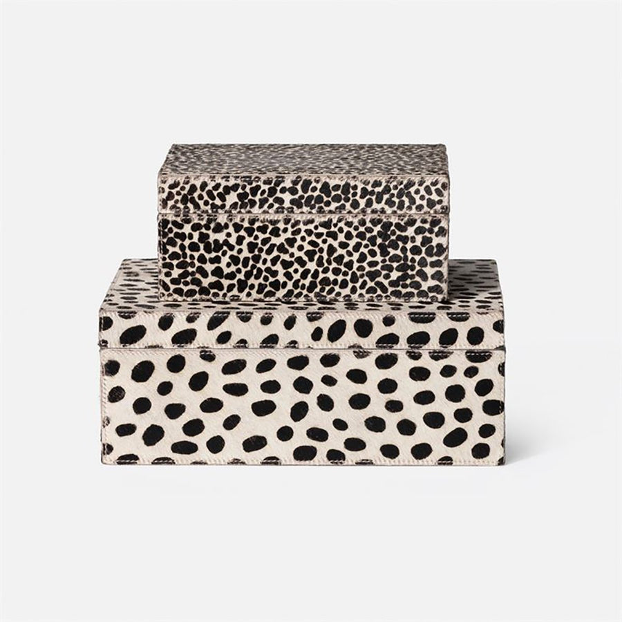 Made Goods Bryce Mixed Print Hair-On-Hide Box, 2-Piece Set