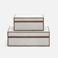 Made Goods Cooper Walnut Veneer Box Set, 2-Piece Set