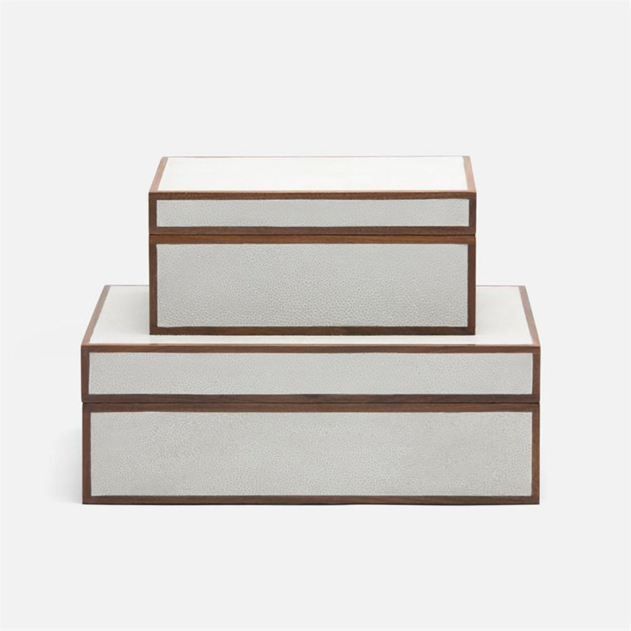 Made Goods Cooper Walnut Veneer Box Set, 2-Piece Set