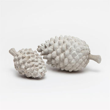 Made Goods Desmond Cement Pine Cones, 2-Piece Set