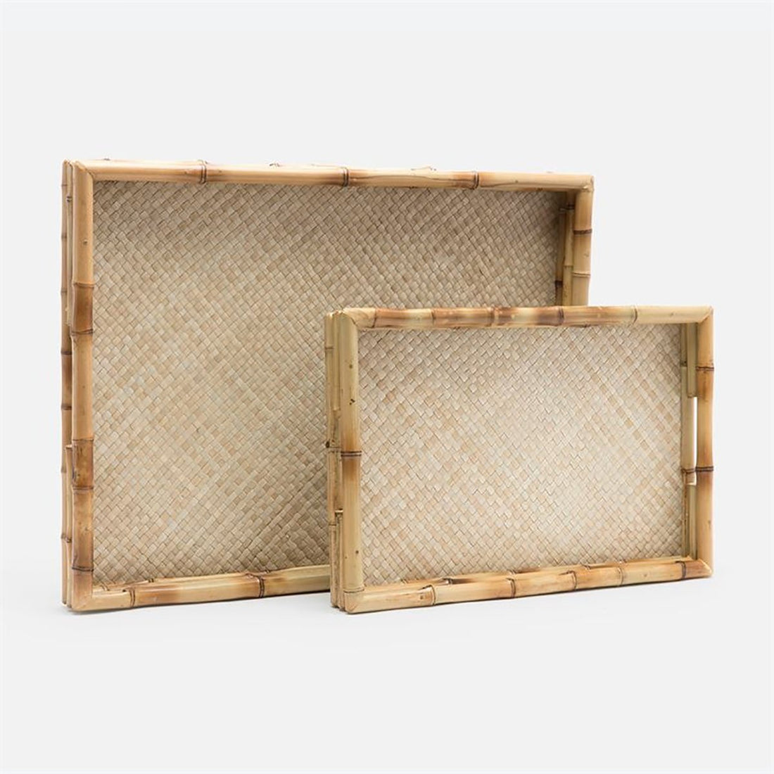 Made Goods Dulcy Bamboo Tray, 2-Piece Set