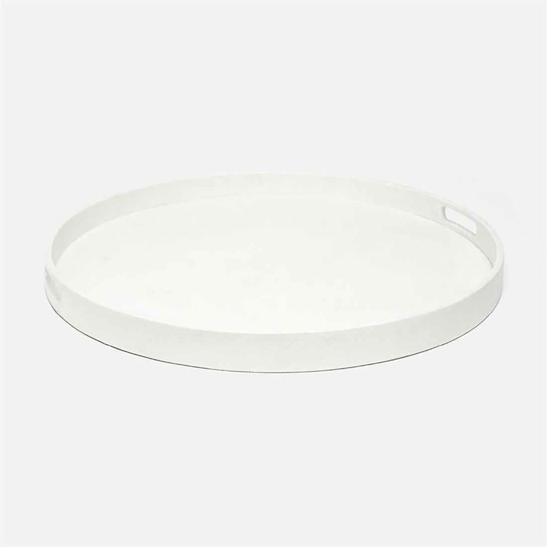 Made Goods Elodie XL Round Faux Raffia Tray