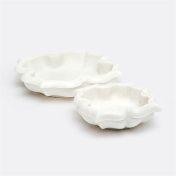 Made Goods Fauna Marble Flower Bowls, 2-Piece Set