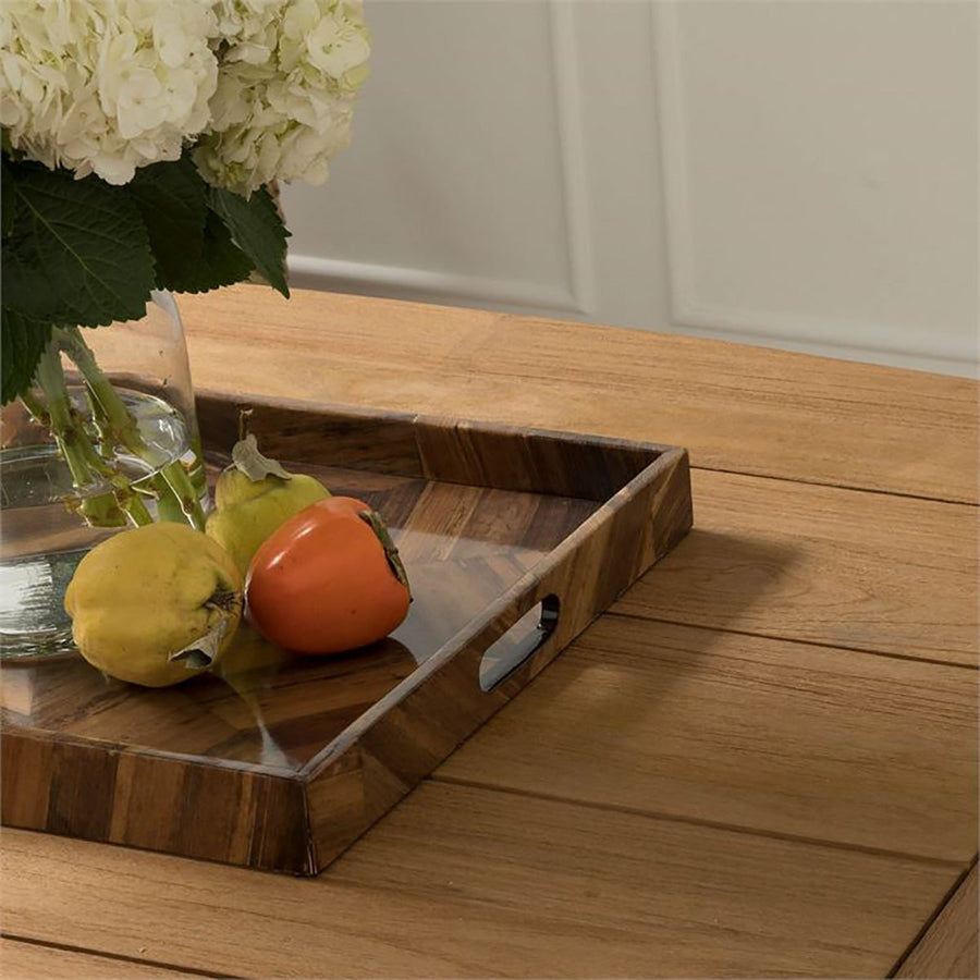 Made Goods Jada Rectangular Parquet Tray, 2-Piece Set