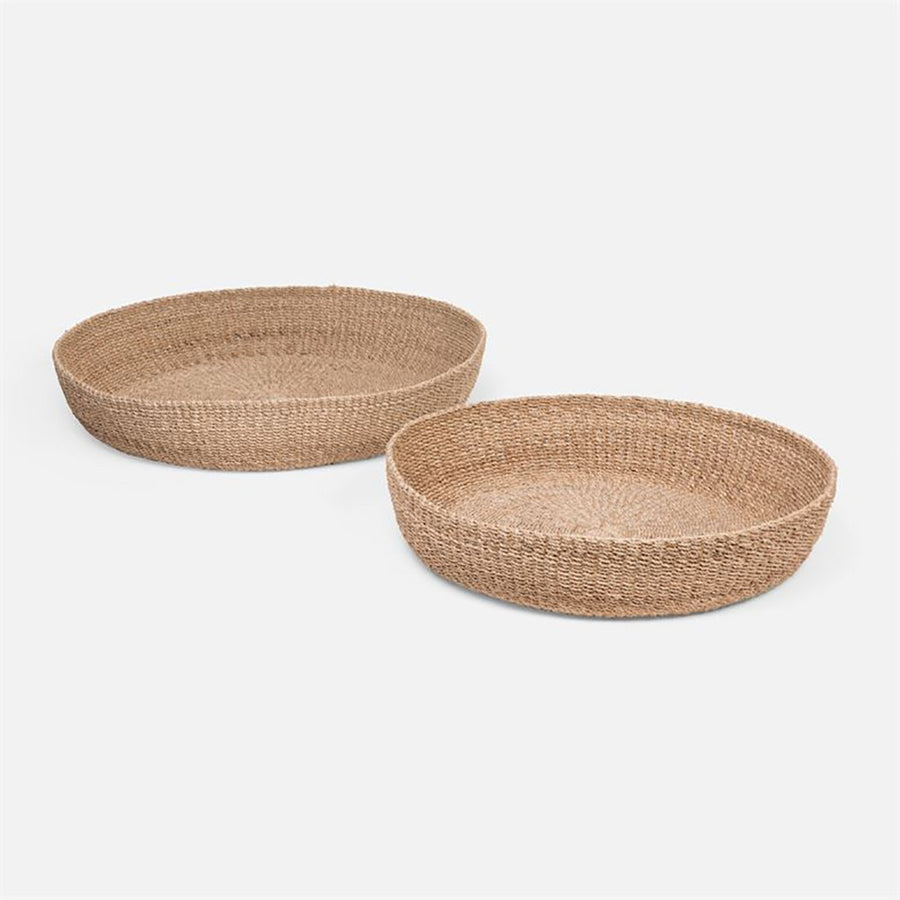 Made Goods Jiles Abaca Fiber Basket, 2-Piece Set