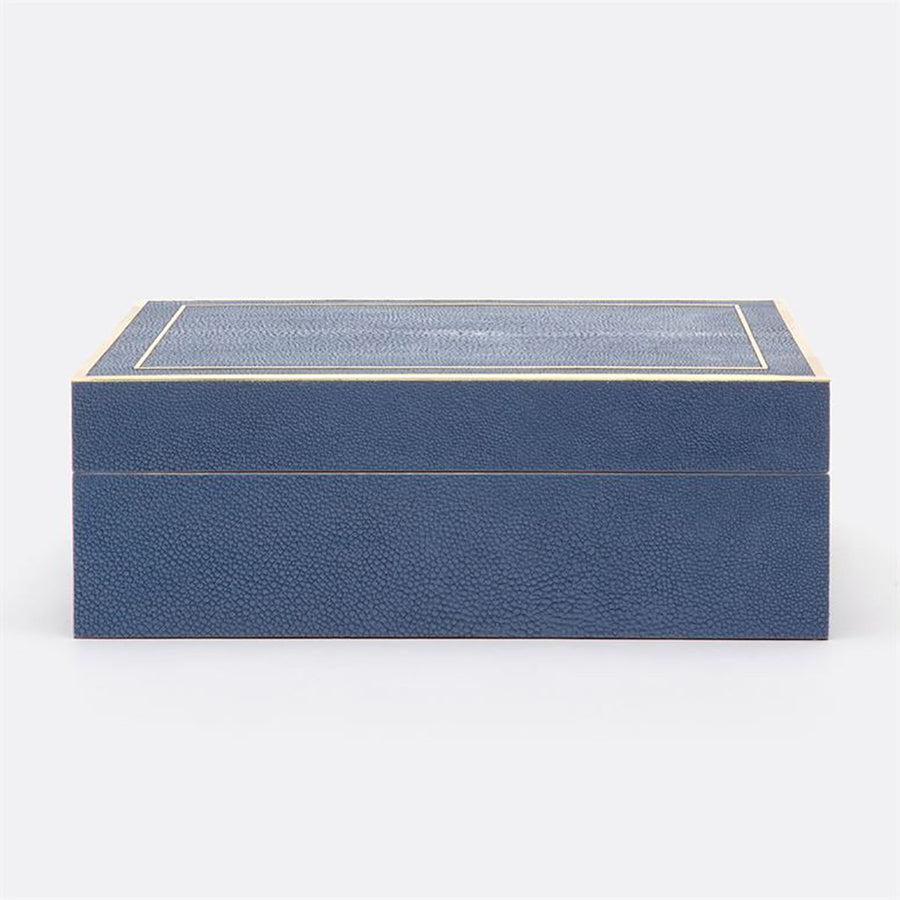 Made Goods Mateus Realistic Faux Shagreen Brass Box