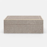 Made Goods Mateus Realistic Faux Shagreen Brass Box