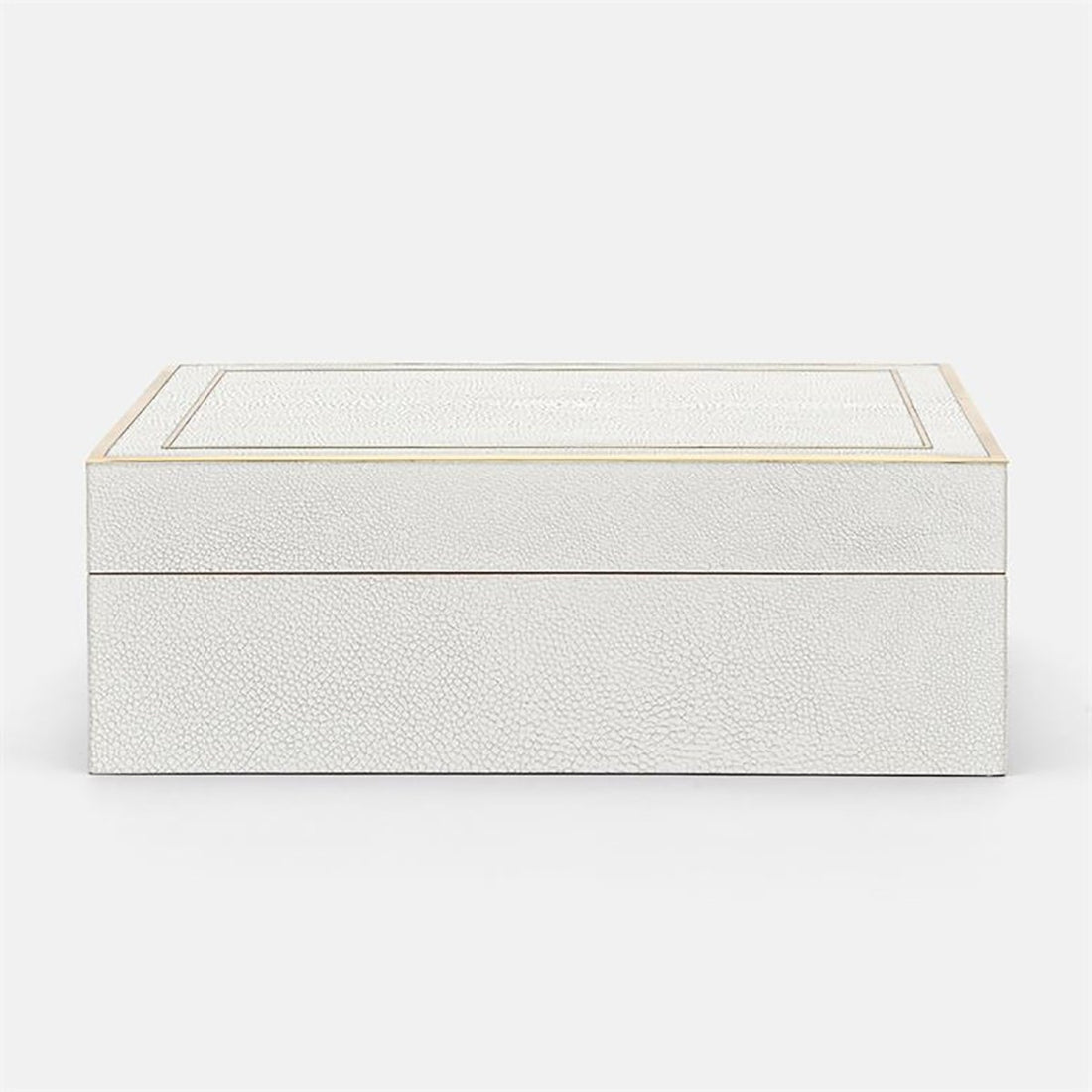 Made Goods Mateus Realistic Faux Shagreen Brass Box