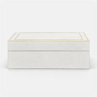 Made Goods Mateus Realistic Faux Shagreen Brass Box