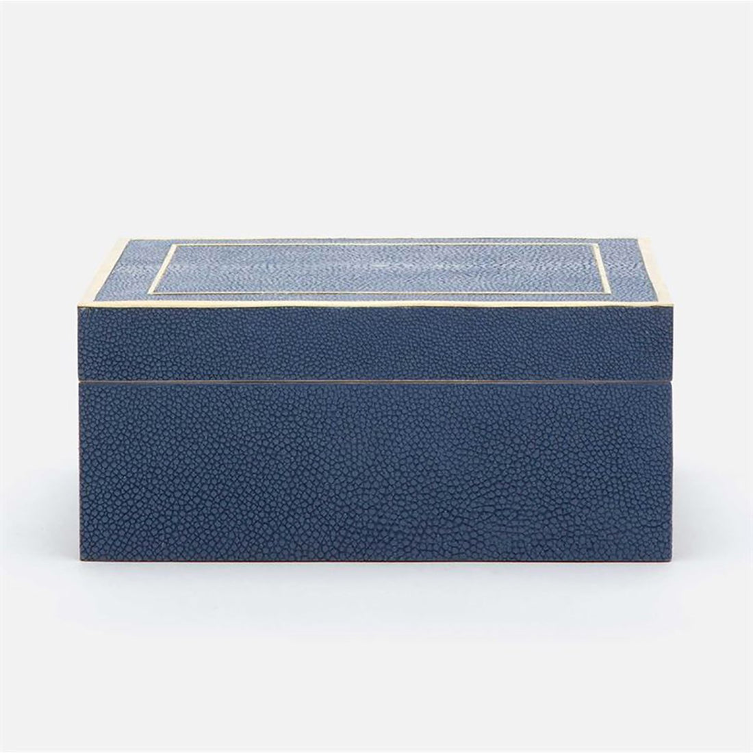 Made Goods Mateus Realistic Faux Shagreen Brass Box