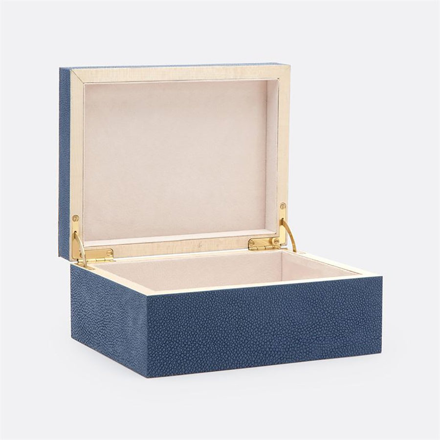 Made Goods Mateus Realistic Faux Shagreen Brass Box