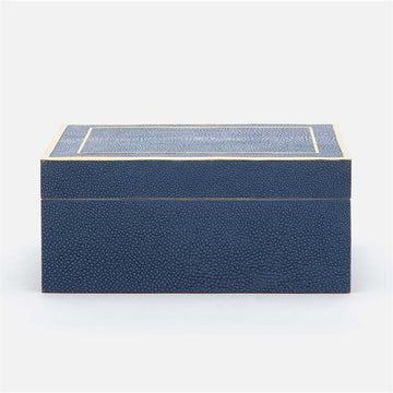 Made Goods Mateus Realistic Faux Shagreen Brass Box