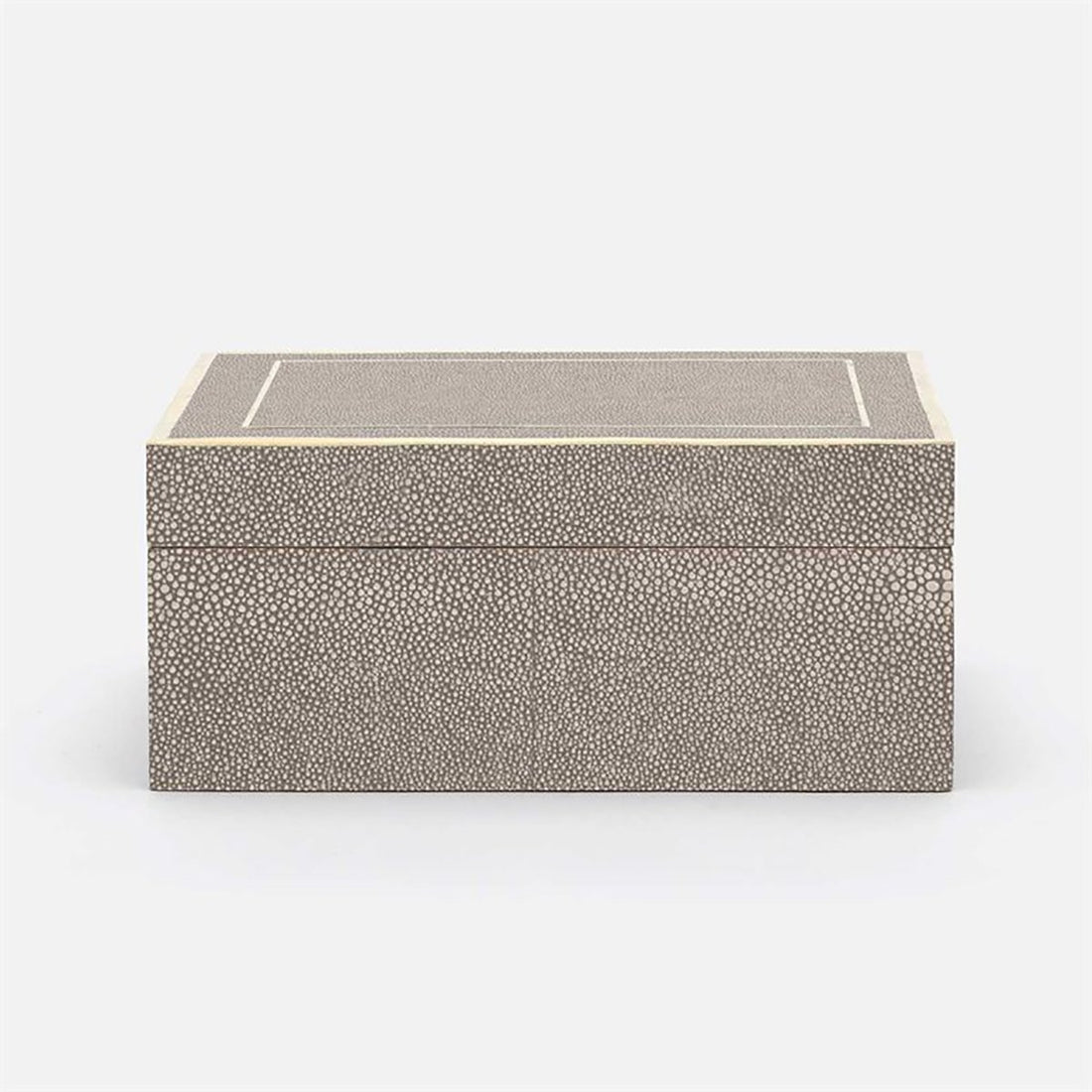 Made Goods Mateus Realistic Faux Shagreen Brass Box