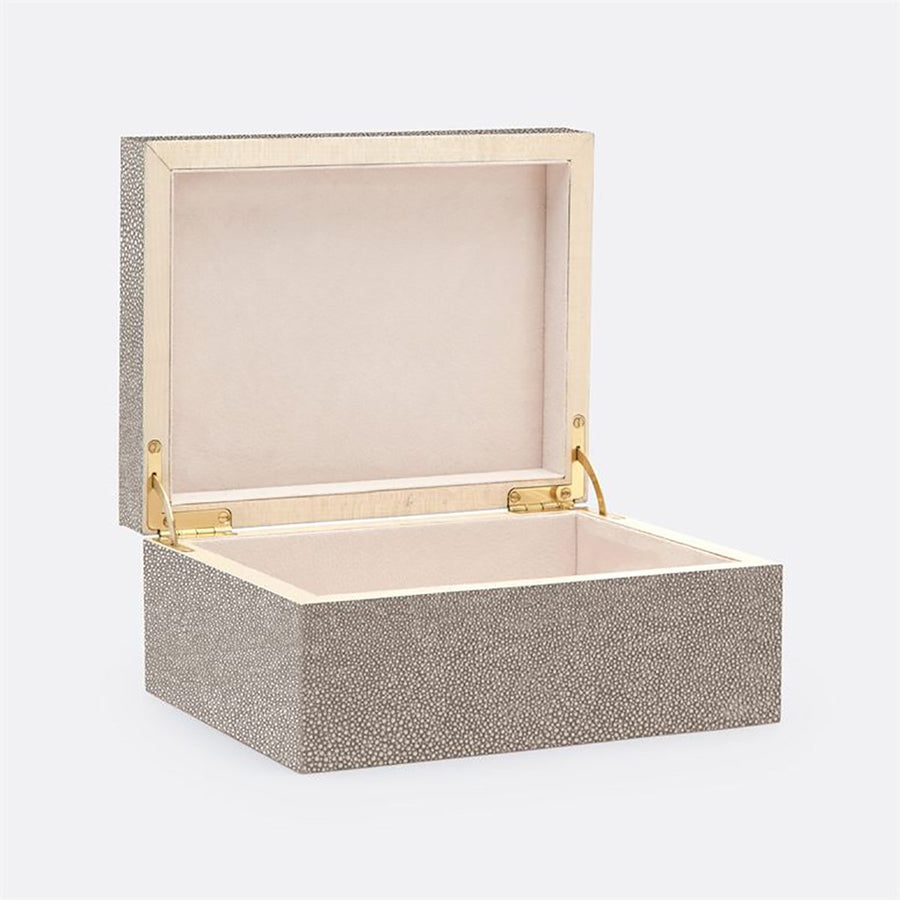 Made Goods Mateus Realistic Faux Shagreen Brass Box