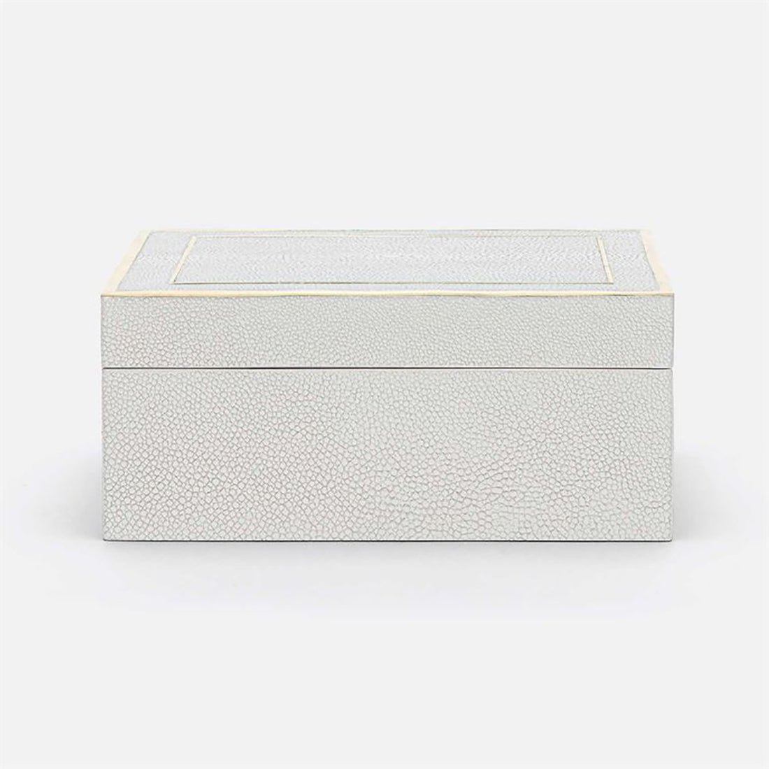 Made Goods Mateus Realistic Faux Shagreen Brass Box