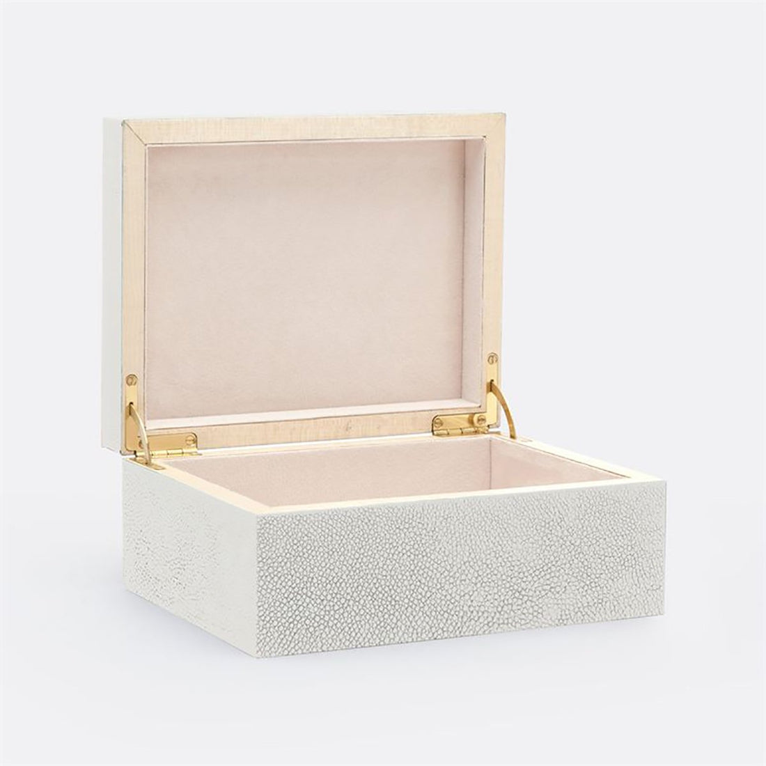 Made Goods Mateus Realistic Faux Shagreen Brass Box