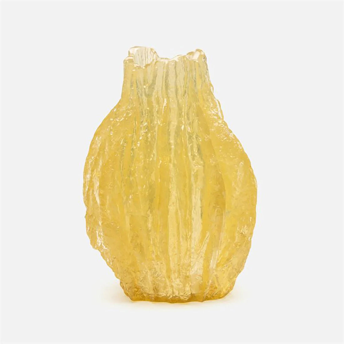 Made Goods Mercer 15-Inch Abstract Translucent Resin Vase