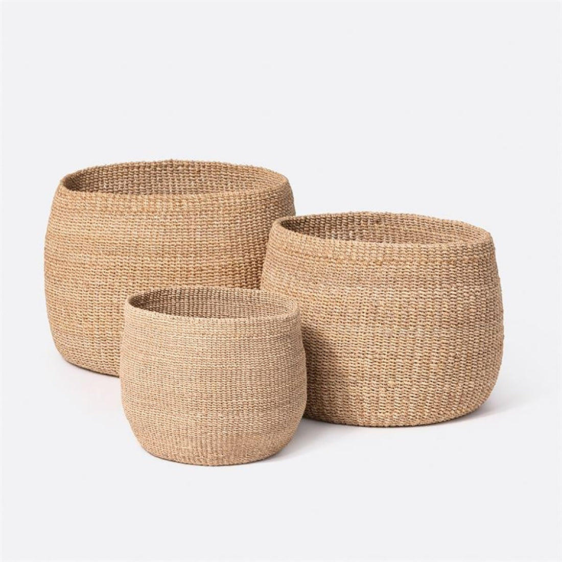 Made Goods Palben Abaca Fiber Basket, 3-Piece Set