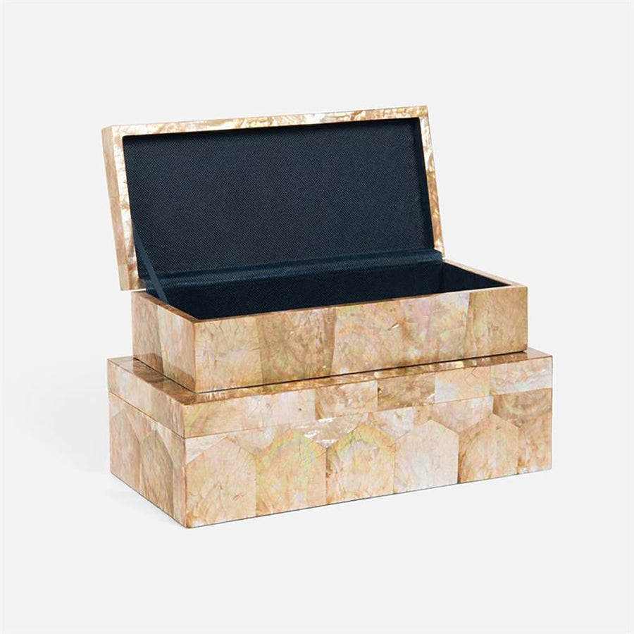 Made Goods Palma Pressed Shell Box, 2-Piece Set