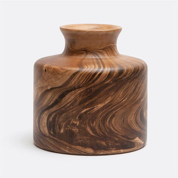 Made Goods Rivka Mango Wood Vase, Set of 2